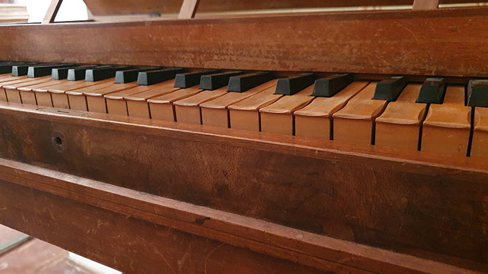 Clavichord nach Johann Heinrich Silbermann (Straßburg 1775). Anonyme Kopie o. Nr.