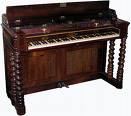 Piano Console Pape - Modell mit gedrehten Konsolenunterfängen Piano Console Pape - Modell mit gedrehten Konsolenunterfängen